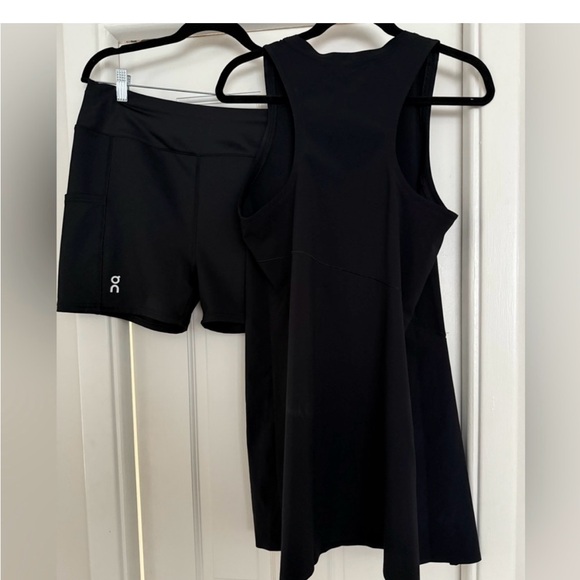 On Running Women's Black Court Dress & Short Set - Picture 3 of 4